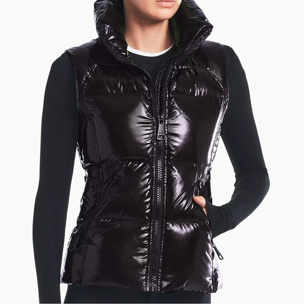 SAM Black Glossy Vest Size S